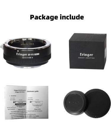 Fringer EF-FX PRO II Canon EF to Fuji X Adapter Autofocus Compatible for Fujifilm X-T4, X-T3, X-T2, X-T20, X-H1, X100V & More - Buy Online on SooperMarket.com