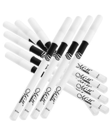 FOYTOKI 70 Pcs Lying Silkworm Eyeliner White Eye Pencil Eyes Cosmetic Tools Eye Cosmetic Tools Wooden Pole