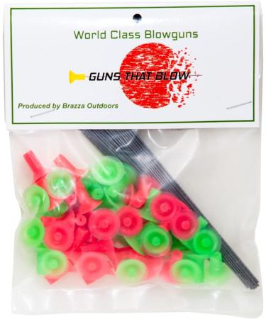 Black Rhino .625 Caliber Blowgun Darts - Variety of Target Wire and Neon Darts - Buy Online on SooperMarket.com