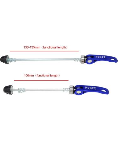 PLATT Bike Wheel Hub Skewers - Blue MTB Quick Release Skewers for Road, Mountain, BMX Bikes (1 Pair) - Buy Online on SooperMarket.com