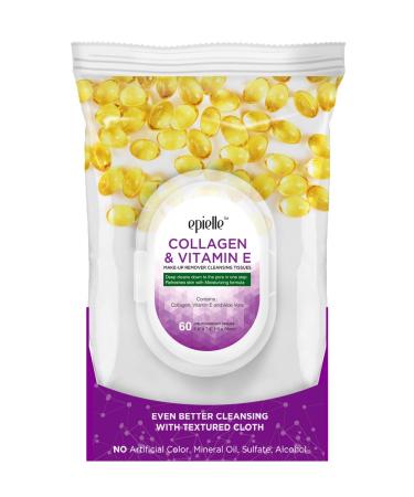 Epielle Collagen Makeup Remover Wipes - 2 Pack, 60 Count, Mothers Day Gift - Buy Online on SooperMarket.com
