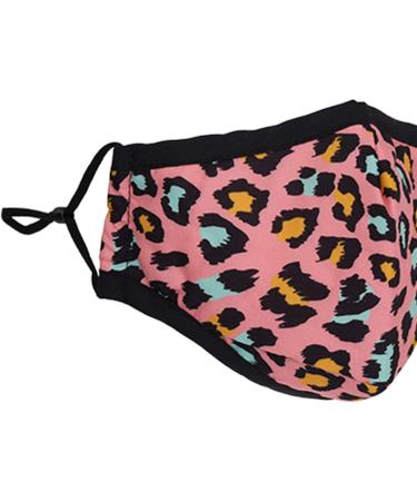 Buy Washable Reusable 3 Layers Cotton Cloth - Pink Leopard Print One Size Fits Most | International Shipping Available - Buy Online on SooperMarket.com