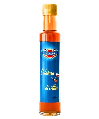 Scalia Colatura di Alici (250ml) artisanal from Sicily - Italian fish sauce made from anchovies 250 ml (1 pack)