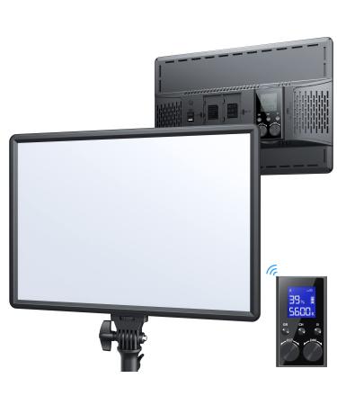 RALENO 45W Led Video Light,18'' Continuous Output Lighting with 2.4G Remote,CRI97 Brightness Bi-Color 3200-5600K Adjustment on Camera Light,Led Panel Light for Game/YouTube/Zoom/Photography/Studio
