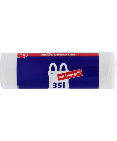 Ulith 35 Litre Garbage Bags with Handle - Tear Resistant Liquid Tight & Recyclable - Pack of 10 for International Shipping - Buy Online on SooperMarket.com