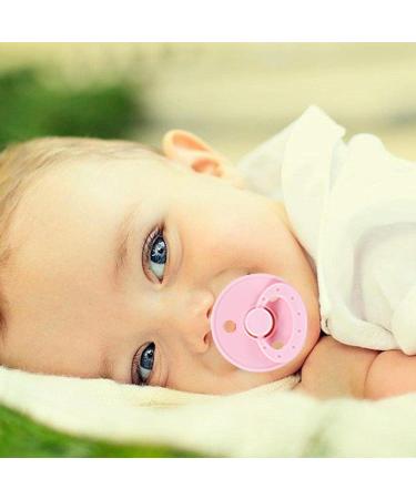 Shop Pink Silicone Baby Pacifier & Teething Ring - Ideal Teething Aid for 6 Months+ - Buy Online on SooperMarket.com