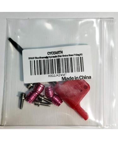 CYCEARTH 4 Sets Bike Olive Connecting Insert Oil Fitting Kit for Avid Sram Disc Brake Hose - Quick Install - Buy Online on SooperMarket.com