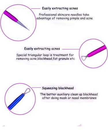 Pimple Popper Tool 7PCs Spot Popper Comedone Blackhead Remover Kits with Curved Tweezers and Pimple Popper Spot Remover for Facial Skin 7 Count (Pack of 1) - Buy Online on SooperMarket.com