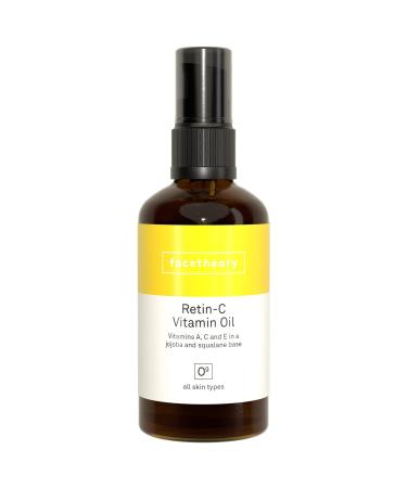 facetheory Retin-C Vitamin Oil O9 - Acne Scar Face Oil Loaded With Vitamin C and Vitamin E Gentle On Skin Non-comedogenic Base Vegan and Cruelty-Free Made in the UK | 100 ml