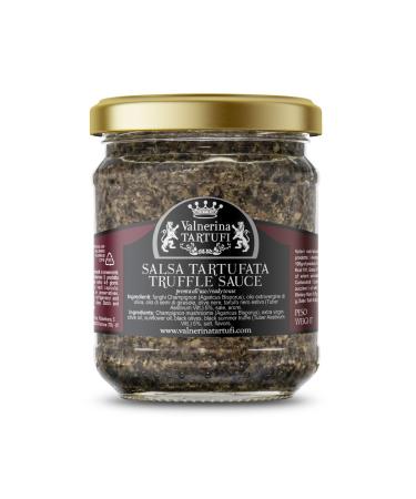 Valnerina Tartufi Truffle Sauce Original Recipe | Tartufata Sauce with Mushrooms 5% Summer Black Truffles | Jar 180 gr.