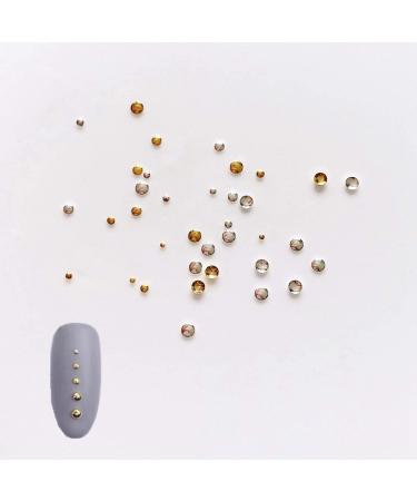Nail Angel Metal Studs- Gold & Silver Round Studs- 1000pcs/bag (10011) - Buy Online on SooperMarket.com