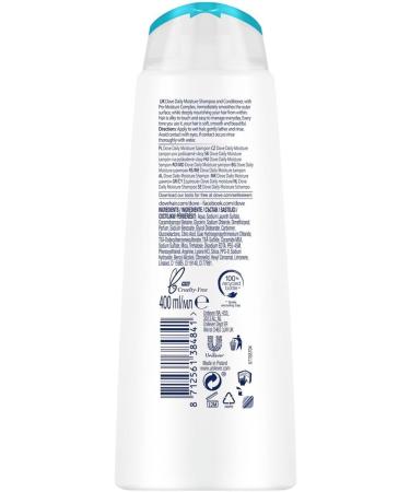 Dove Ultra Care Daily Moisture Shampoo 400ml and Conditioner 350ml | for Everday Use | 2 Pack - Buy Online on SooperMarket.com