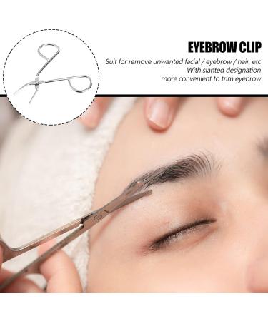Magiclulu Clip Handle Eyebrow Tweezers | Beveled Eyebrow Hair Remover & Plucker Scissors for Precision Grooming - Shop Internationally! - Buy Online on SooperMarket.com