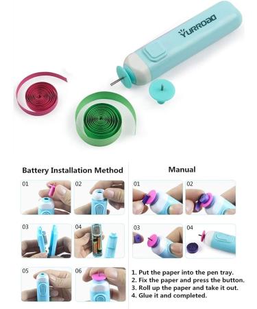 1860-Piece Quilling Kit with Tools and Paper Strips - DIY Quilling Pen, Slotted Tool, Electric Pen, Template Board, Grid Guide, Scissors - Buy Online on SooperMarket.com