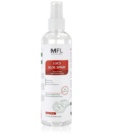 Made For Locs Vegan Aloe Refresher Spray | Hydrating Moisturizer for Locs & Dreadlocks Natural Hair Care | Nourishing Locs Spray with Aloe Vera 8 oz