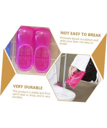 FOYTOKI 1 Pair Foot Bath Shoes Foot Spa Foot Container for Bathing Ankle Home Foot Bath Container Foot Soaking Tub Foot Soak Shoes Bath Tubs Foot Washing Shoes Take a Bath Pvc Bracket Man 26.3x11cm Rosy - Buy Online on SooperMarket.com