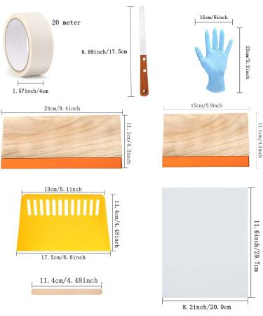 Caydo 38 Piece Screen Printing Kit with Fabric Ink, Frames, Squeegees, Film, Knife, and Tape - Buy Online on SooperMarket.com