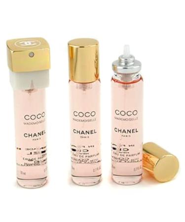 Chanel Coco Mademoiselle Twist & Spray Eau De Parfum - Coco Mademoiselle - 3x20ml/0.7oz 2.1 Oz Floral Orange Rose Vanilla 2.1 Ounce (Pack of 1) - Buy Online on SooperMarket.com