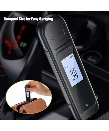 Cryfokt Portable Breathalyzer | 0-0.19% BAC | Rechargeable & Smart | Digital Display & LED Indicator | Ideal for Personal & Professional Use - Buy Online on SooperMarket.com