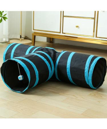 Fhodigogo Cat Tunnel Toy Rabbit Tunnel Rabbit Toys Kitten Tunnel 3 Way Cat Pop-up Tunnel Foldable Tunnel Toy for Kitten Rabbits Hamster Small Dogs - Buy Online on SooperMarket.com