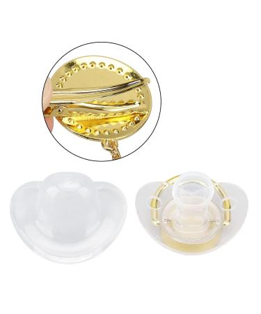 Flexible BPA-Free Silicone Pacifier Set for 0-6 Months - 4 Curved Binkies - Buy Online on SooperMarket.com
