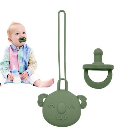 IDEZEK Baby Schnuller Holder | Safe Silicone Pacifier Cover Set | Easy to Clean Baby Pacifiers for Travel Shopping & Walks | Perfect for Boys & Girls - Buy Online on SooperMarket.com