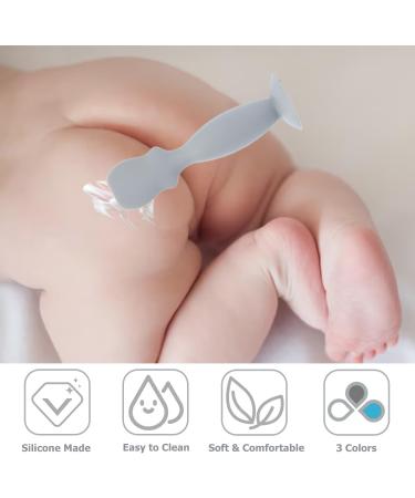 Baby Diaper Cream Spatula 3 Pack Baby Diaper Brush Baby Cream Applicator Silicone Diaper Cream Spatulas Brush for Newborn Baby - Buy Online on SooperMarket.com