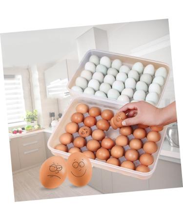 KOMBIUDA 34 Eggs Large Capacity Egg Holder Egg Crisper Grids Egg Holder Egg Container Egg Plate High Capacity - Buy Online on SooperMarket.com