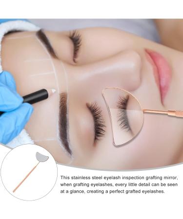 LALAFINA Chalazion Eyelash Makeup Brush - Lightweight Rose Gold Magnifying Handle for Styes & Eyelid Transplanting | 15.5x5x0.5CM - International Shipping - Buy Online on SooperMarket.com