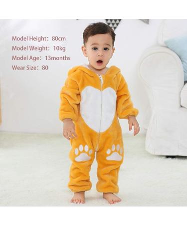 COOKY.D Unisex Winter Hooded Romper Jumpsuit | Dog Design | 6-12 Months - Buy Online on SooperMarket.com