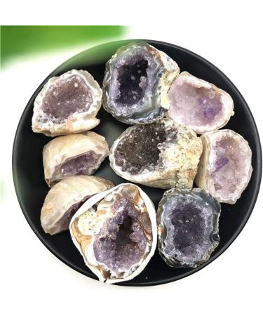 1 Pack Natural Crystal Colored Agate Geode Cut Crystal Cluster Stones Beautiful Crystal Home Goods - Buy Online on SooperMarket.com