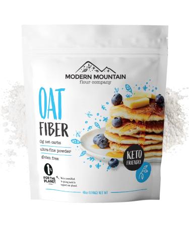 Oat Fiber (2.5 lb) For Baking Low Carb and Keto, 0g Net Carbs, Keto Friendly, Essential for Low-Carb Bread, Gluten Free, All-Natural, Ultra-Fine Powder