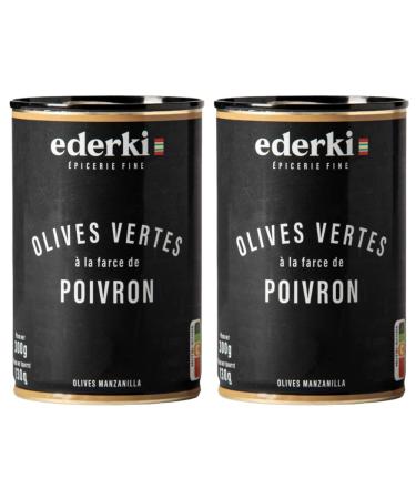 Green Olives with Pepper Ederki 300g x 2