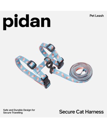 Pidan Cat Dishes & Leash | Adjustable Travel Cat Bowls for Large & Small Cats | Pet-Safe Lightweight Soft Design - Blue - Buy Online on SooperMarket.com