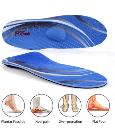 Buy PCSSole Orthopedic Insoles for Flat Feet & Foot Pain Relief - Comfort Inserts for Men & Women - Sports & Work Shoes - EU37-38 (24cm) - Blue - Buy Online on SooperMarket.com