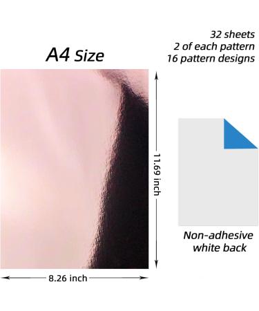 A4 Thick Cardstock  32 Sheets 250gsm Card stock Paper For Card making Scrapbook Holiday Party Decor Education Game  Metallic Colored Card Stock Scrapbooking Paper(Glitter  Mirror  Foil  Pearlescent) Edition-1 - Buy Online on SooperMarket.com