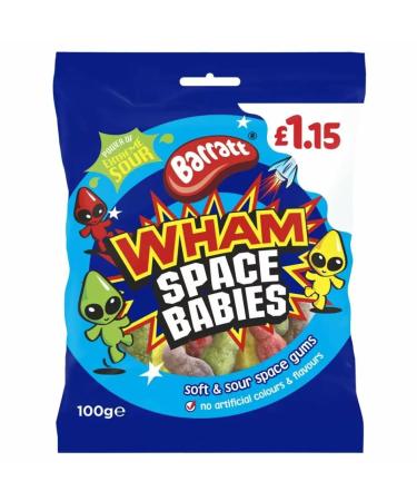 Barratt Wham Space Babies Sweets 12 x 100g PMP Packs