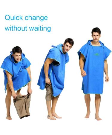 Shop Ultra-Eco Mint Green Badeponcho | Quick-Dry Surf & Beach Towel Poncho for Men & Women | 90x110cm - Buy Online on SooperMarket.com