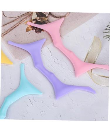 WOFASHPURET Eyebrow Shaping Stencil brow shaping template silicone makeup stencil eyebrow guide template mold eye protection Auxiliary Eyebrow Stencils 17.3x5.9cm Purple - Buy Online on SooperMarket.com