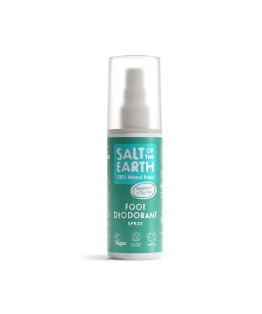 Salt of the Earth Refillable Natural Deodorant Spray 100% Natural Origin Ingredients - Vegan Long Lasting Protection Suitable For Women Men & Kids - 100ml (Peppermint & Tea Tree) Peppermint & Tea Tree 100 ml (Pack of 1)