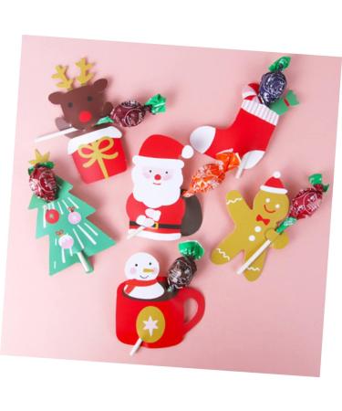 Alipis 156 Pcs Candy Wrapper Cards Holiday Lollipop Sticks Candy Gift Package Reindeer Lollipop Holder Christmas Lollipop Cards Lollipop Paper Cards Cute Holiday Items 300g Coated Paper As Shownx2pcs 25.4X19.4CMx2pcs - Buy Online on SooperMarket.com