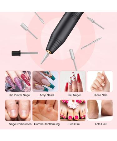 Weyi Nail Miller - Electric Nail File for Gel & Acrylic Nails 20 000 RPM USB Adjustable Speed 11-in-1 Manicure Pedicure Set Professional Quality - International Shipping Available - Buy Online on SooperMarket.com