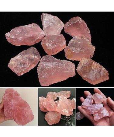 200gNatural Raw Pink Rose Quartz Crystal Rough Stone Specimen Crystal Love Natural Stones and Minerals Fish Tank Stone Crystal Decorations FZUGEDRLI - Buy Online on SooperMarket.com