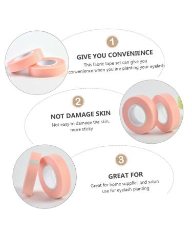 Healeved 5 Rolls Eyelash Tape - Pink Adhesive Fabric for Grafting & Beauty Salon Supplies | 900x1.1cm - Buy Online on SooperMarket.com