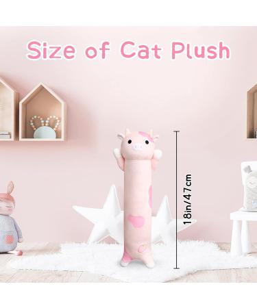 Desdfcer Long Cow Pillow - 47cm Cute Strawberry Stuffed Plushie for Kids Gifts - Home Car Decoration - Pink - Buy Online on SooperMarket.com