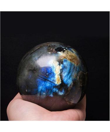 Natural Crystal Rough Natural Sphere Natural Flashy Labradorite Ball Sphere 1pc for for Decoration Gift Decoration feng Shui. (Color : 55-65mm) - Buy Online on SooperMarket.com