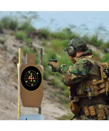 12 Inch & 7 Inch Self Adhesive Shooting Targets - Splatter Reactive with Cover-up Patches (30 Pack) - for Gun, Pistol, Rifle, Airsoft, Pellet Gun - Buy Online on SooperMarket.com
