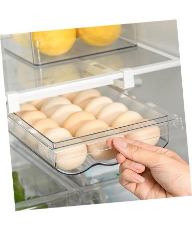 Mikinona Egg Storage Box Storage Drawers Fridge Crisper Fridge Egg Holder Bin Multifunction re-usable - Buy Online on SooperMarket.com