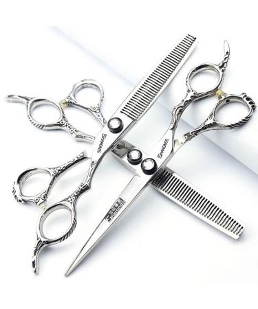 SHARONDS Hair Clippers 6/7/8-inch professional hair clippers for haircut sets (7 inch -3 pieces-B)