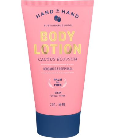 HAND IN HAND Bergamot & Crisp Basil Cactus Blossom Mini Body Lotion 2 FZ 1